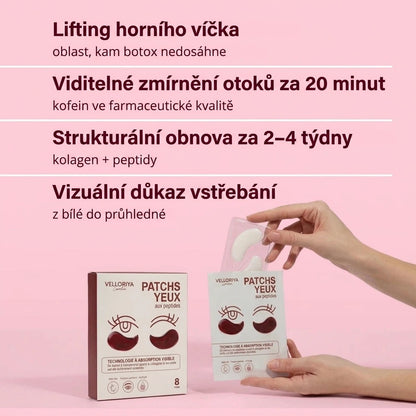 Peptidové polštářky pod oči